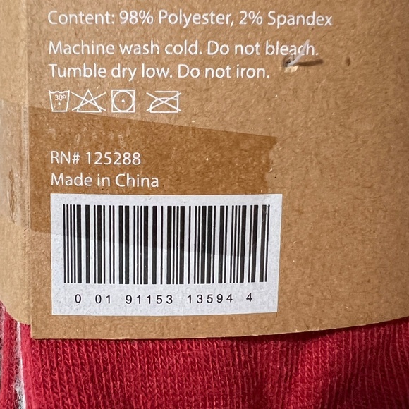 New Rae Dunn Christmas Socks Ankle Length 10 Pair Womens Size 5 - 10 Red Black - Picture 5 of 6